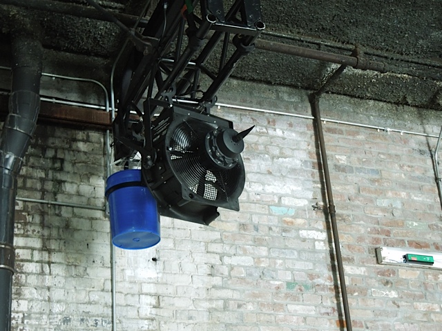 T 1500 snow machine on dead hung truss